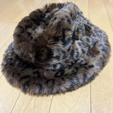 레오파드 무늬 버킷 햇