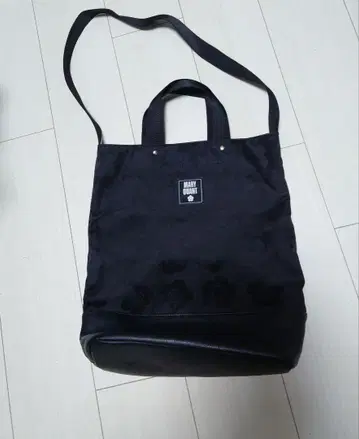 MARY QUANT 블랙 숄더 토트백 새상품급 마리콴트