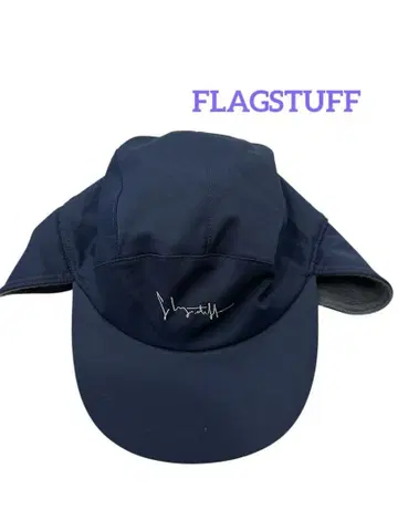 새상품급 FLAGSTUFF 귀도리 달린 모자 네이비