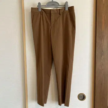 새상품급 UNITED ARROWS 브라운 테이퍼드 팬츠 슬랙스 38