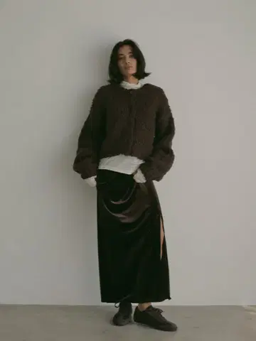 ETRETOKYO I라인 벨로아 스커트