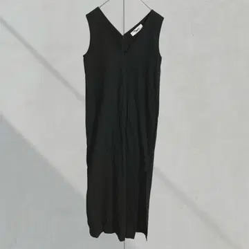 레리움 오버롤 스커트 롱 깊은 슬릿 일본제 코튼 100%