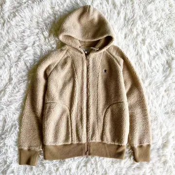 짐플렉스 풀 집업 후드 보아 자켓 베이지 아우터