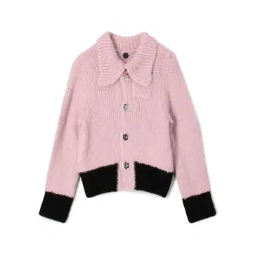 OUAT 핑크 META KNIT cardigan 가디건 사이즈 0