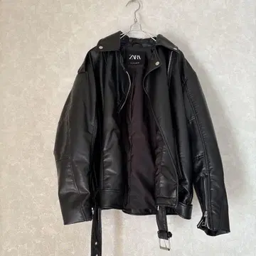 ZARA 블랙 라이더 자켓 벨트 포함