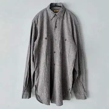 BIG SMITH 빈티지 블랙 샴브레이 셔츠 빅스미스 등 자수