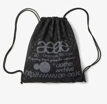 새상품 aeae WEB LOGO DOT GYM SACK