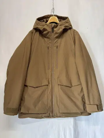 UNIQLO 유니클로 하이브리드 다운 파카 3D컷 브라운 M