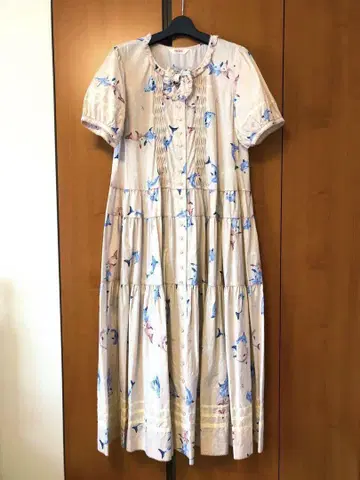 핑크하우스 PINK HOUSE 돌고래  원피스 핑크 베이지