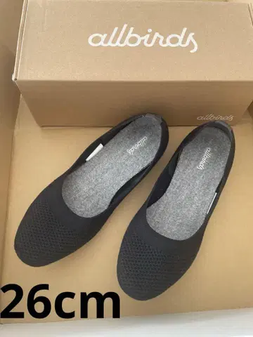 allbirds 여성용 블랙 플랫슈즈 26cm
