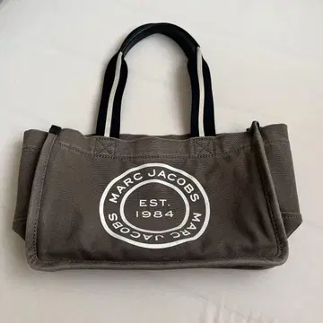MARC JACOBS 로고 토트백 그레이