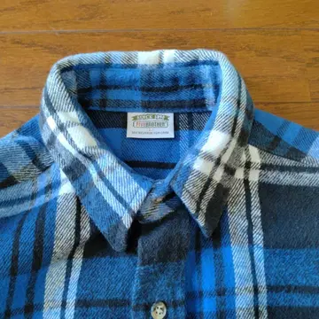 플란넬 셔츠 L made in USA 두꺼운 원단 FIVE BROTHER