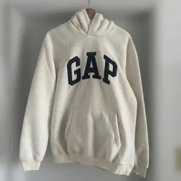 GAP 플리스 후드티 M 사이즈 화이트
