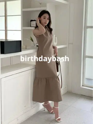 벌스데이 바쉬 ANNABELLE PEPLUM DRESS bb 베이지