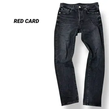 RED CARD Rhythm W31 워시드 블랙 데님