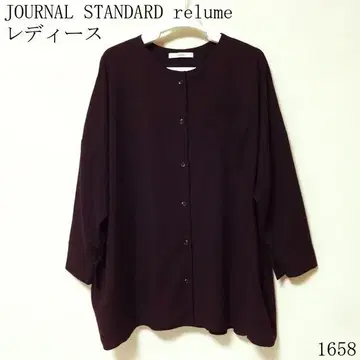 JOURNAL STANDARD relume 다크 퍼플 셔츠 새상품급