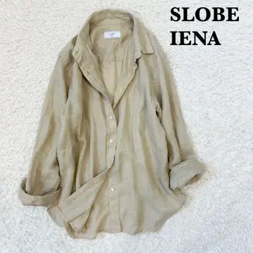 슬로브 이에나 유럽인 린넨 레귤러 셔츠 린넨 100% 베이지 긴팔