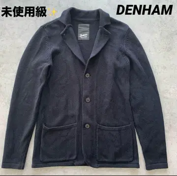 미사용급 [ DENHAM ] 가디건 XS 블랙 블랙 덴함 블랙