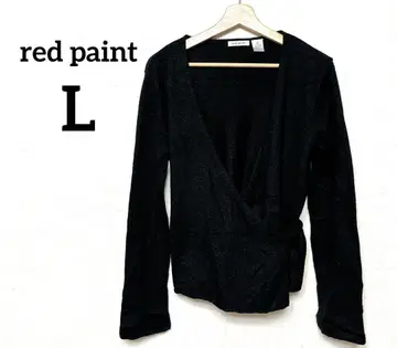 red paint 블랙 가디건 [ L ] 겉옷 아우터 끈 포함 백 리본