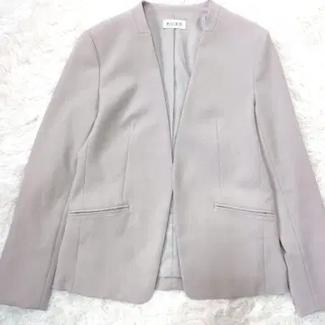 PLST 노카라 자켓 베이지 M 사이즈 포멀 입학식 졸업식