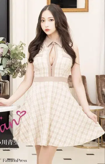 트위드 플레어 드레스 S