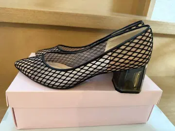 다이애나 블랙 클리어 펌프스 24cm
