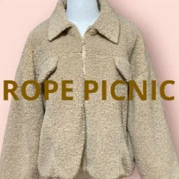 ROPE PICNIC 보아 카라 부착 자켓 베이지 여성용 M