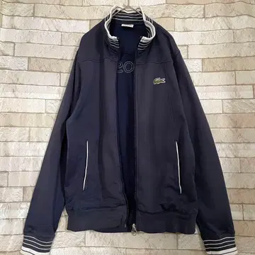 LACOSTE 라코스테 저지 자켓 양면 자수 네이비