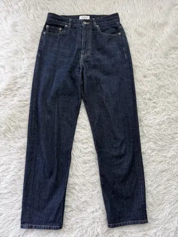 SLOBE IENA Le Denim 스트레이트 데님 38 M 다크 네이비