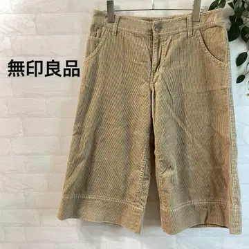 [무인양품] 코듀로이 하프 팬츠 (67cm) 베이지 빅 사이즈