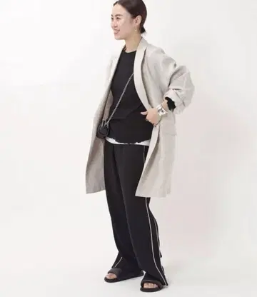 AP STUDIO 린넨 자켓 코트 38