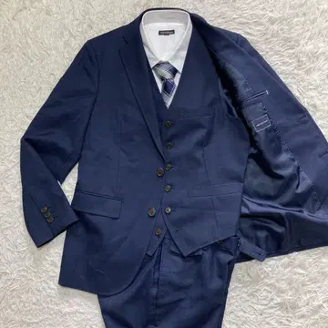 수트 컴퍼니 셋업 수트 3피스 베스트 비즈니스 네이비