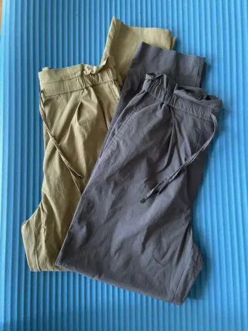 M 사이즈 이지 테이퍼드 팬츠 그레이 플라스테