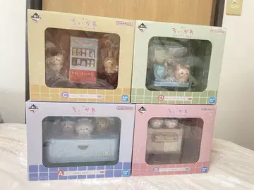 치이카와 제일복권 피규어 A~D상 세트 뭔가 포근한 치이카와의 온천