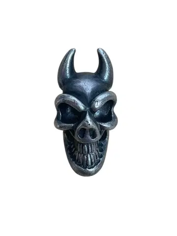 Bill Wall Leather BWL 실버 925 스컬 펜던트 탑