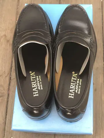 [ 새상품급 ] HARUTA ARVIN 블랙 로퍼 23cm 2E