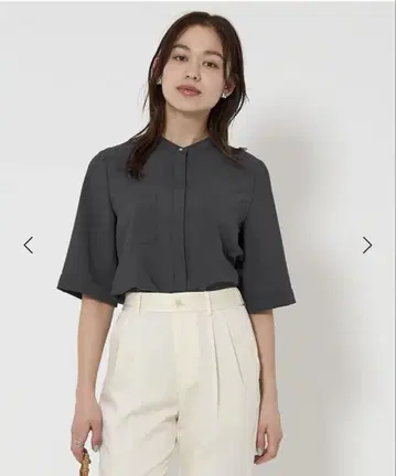 [미사용] green label 드라이 폴리 포켓 숏 슬리브 셔츠