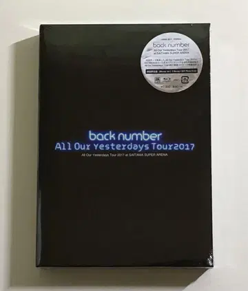 back number All Our Yesterdays Blu-ray