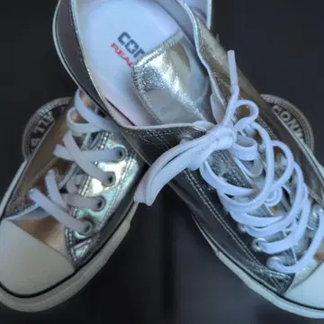 CONVERSE ALL STAR 실버 스니커즈