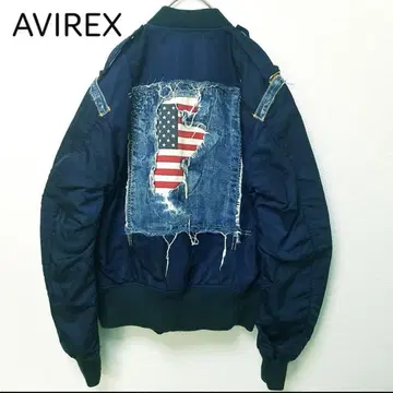 AVIREX MA-1 자켓 네이비