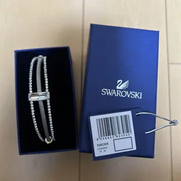 Swarovski 실버 뱅글 박스 포함