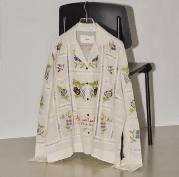 todayful 새상품 Embroidery Patchwork Shirts
