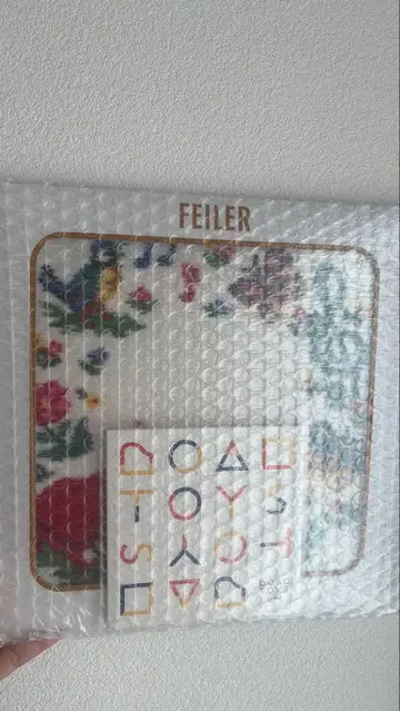 페일러 KAWAI 손수건 레드 FEILER 카와이 미개봉 새상품