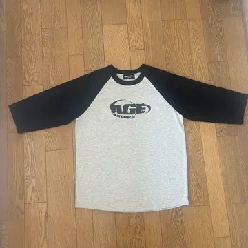 Age Factory 래글런 T셔츠 그레이 L 사이즈