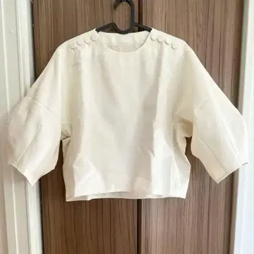 DRESSTERIOR 실크 슬라브 벌룬 슬리브 블라우스