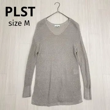 PLST 플라스테 메쉬 시스루 니트 풀오버 M
