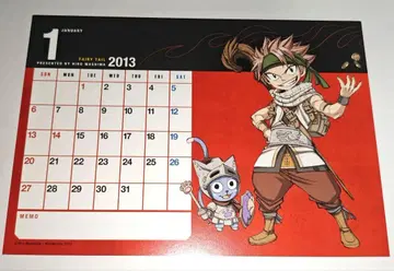 페어리 테일 나츠 해피 달력 카드 2013