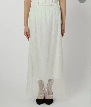 SLOBE IENA 슬립 레이스 이지 스커트