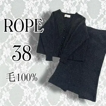 ROPE 로페 셋업 울 100% 38 M 블랙