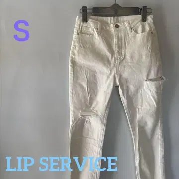 [ LIP SERVICE ] 립 서비스 데미지 스키니 팬츠/화이트/S